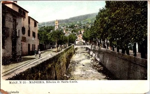 Cartolina M.O.P. N 21-MADEIRA. Ribeira de Santa Luzia. Registado Portogallo - Foto 1 di 2