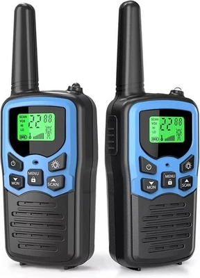 2PCS Waterproof Two Way Radio Long Range 100 mile Walkie Talkie Charge Headset - Image 1 of 4