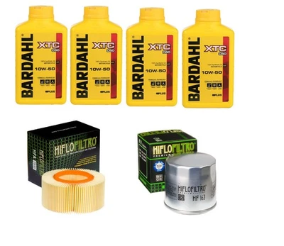 BARDAHL/HIFLO KIT TAGLIANDO BMW R1150 R 2001 2006 BARDAHL XTC 10W50 FILTRO OLIO ARIA HIFLO