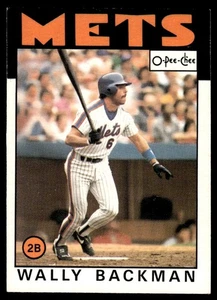 1986 O-Pee-Chee Wally Backman New York Mets #191 - Picture 1 of 2