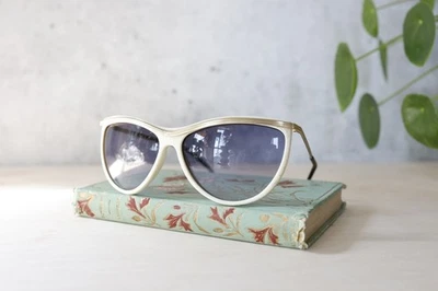 Винтажные солнцезащитные очки 1980-х новые из старых запасов Fairy Whimsigoth ретро кокетка - Изображение 1 из 4