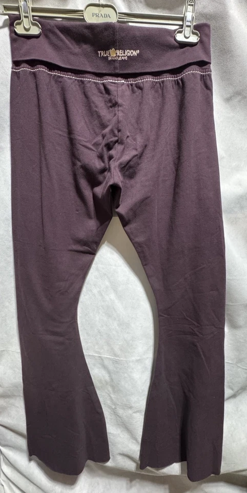 NUEVO Pantalones de mezclilla marca True Religion para mujer talla grande pierna ancha acampanados púrpura Foto 1 de 4