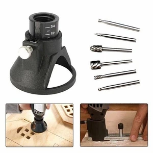 Dremel Rotary Multi Tool Cutting Guide HSS Router Drill Bits Set Attachment Kit - Picture 1 of 12