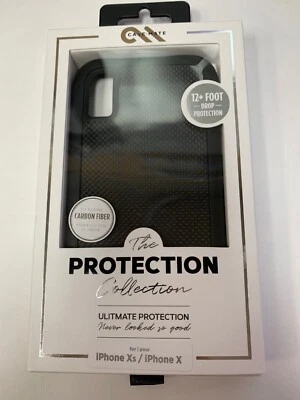 Capa protetora de fibra de carbono Case-Mate para iPhone Xs/X - Imagem 1 de 2