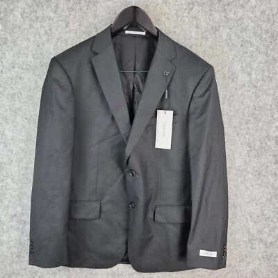 Calvin Klein Jacket Mens 108 Medium Grey Charcoal Blazer Formal Business NEW - Image 1 of 4