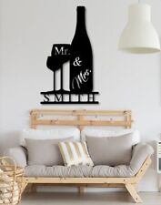 Personalized Metal Couple Name Sign Marriage engagement housewarming gift Decor