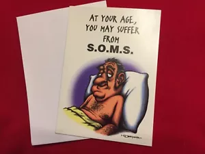 Tarjeta de Felicitación Traviesa Humor Divertido Broma Sarcástica Feliz Cumpleaños De Colección - Imagen 1 de 2