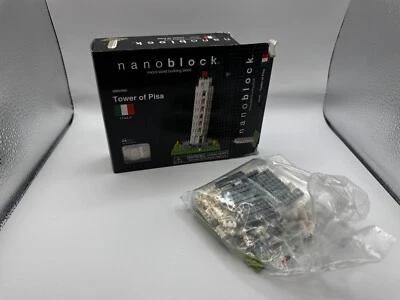 Nanoblock Tower of Pisa Miniature Building Blocks New (Open Box) - Image 1 of 4