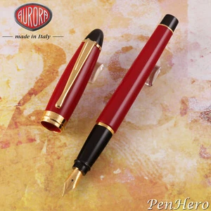Aurora Ipsilon Red Fountain Pen Medium Nib B11-R-M - Picture 1 of 4