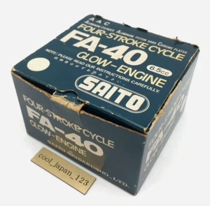 SAITO FA-40 "6.5cc" Open Rocker 4-stroke glow engine for R/C airplanes Serviced - Picture 1 of 24