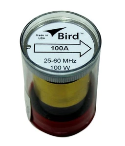  Bird 43 Wattmeter Element 100A  25-60 MHz 100 Watts (New) - Picture 1 of 3