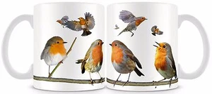 Robin Bird Mug 11oz  Red Breast - Picture 1 of 1