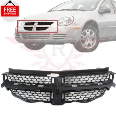 New Front Grille Assembly Textured Black Fits 2003-2005 Dodge Neon CH1200270 Foto 1 de 4