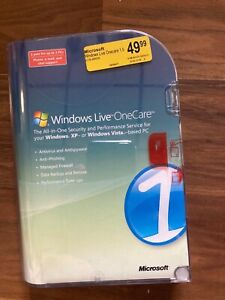 Microsoft Windows Live One care Software Antivirus Antispyware Firewall Unused