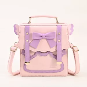 Japanese Kawaii Girls Bow JK Uniform Handbags Lolita Cute School Shoulder Bags - Picture 1 of 9
