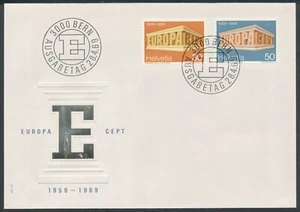 Suiza 1969 Mi.-Nr. 900-901 FDC Europa... Suiza F.D.C. - Imagen 1 de 1