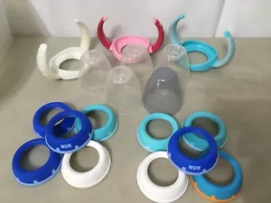 NUK Baby Bottle Parts Rings, Caps, Replacement Pieces No Nipples Handles Cups - Picture 1 of 19