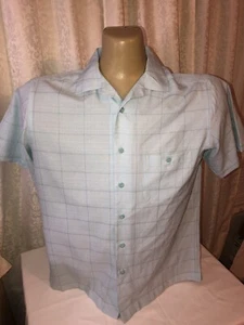 Hudson River Men Size M Buttonfront S/S Mint Colored Shirt - Picture 1 of 6