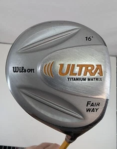 WILSON ULTRA 16* FAIRWAY WOOD TITANIUM MATRIX MENS FLEX GRAPHIC SHAFT RH 43in - Picture 1 of 22