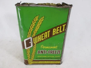 Vintage Wheat Belt empty 1 gal. antifreeze metal can North Dakota - Picture 1 of 7