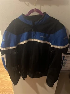 Tour Master Draft Air 2.0 Motorcycle Jacket MENS XL 46 Armor & Liner Blue - Picture 1 of 15