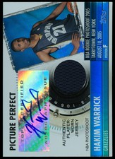 2005-06 Topps Big Game Picture Perfect Relic Auto Card #HW Hakim Warrick
