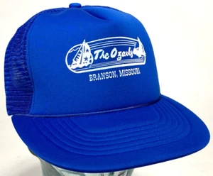Branson, Missouri Hat-The Ozarks-Rope Bill-Mesh-Snapback-Trucker Cap-Sail Boat - Picture 1 of 5