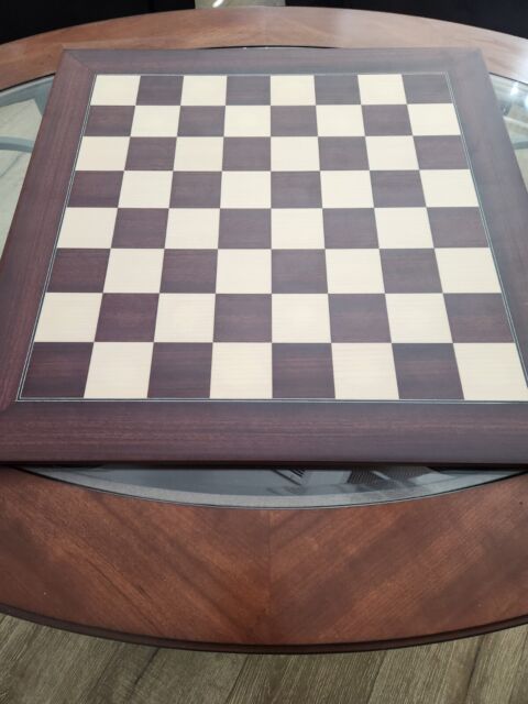  The House of Staunton Folding Walnut & Maple Wooden Chess Board  - 2.25 with Notation & Logo : Toys & Games