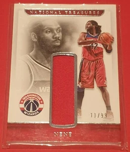 2016-17 National Treasure Nene Jersey Card #ed/99 - Washington Wizards - Picture 1 of 1