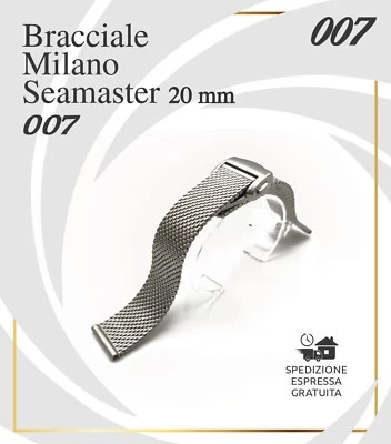 Bracciale Acciaio Milano ONE MORE 20mm compatibile con omega seamaster 007 diver