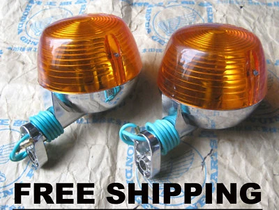 JUEGO DE GUIÑOS INTERMITENTE METAL HONDA S90 S110 CL90 CL100 CD50 CD65 - ENVÍO GRATUITO Foto 1 de 4