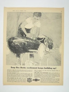 Vintage 1963 Soap Box Derby Print Ad Chevrolet Giveaway - Picture 1 of 2