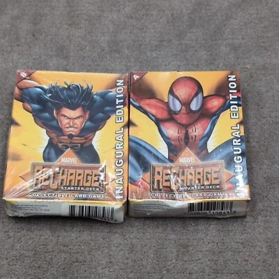 2 SEALED Marvel Recharge Inaugural Editions (Both Decks A+B) - Image 1 of 3