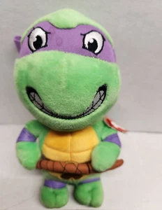 Ty Beanie Babies Donatello Teenage Mutant Ninja Turtles Plush 6" Green & Purple - Picture 1 of 9