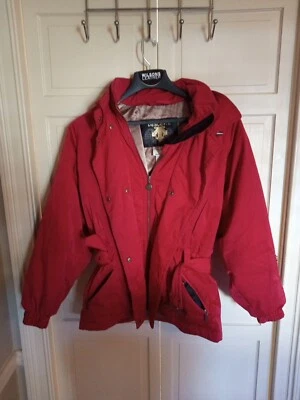 Chaqueta de esquí/snowboard Descente para mujer talla 10 roja Foto 1 de 4