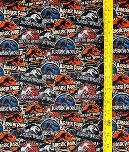JURASSIC PARK WORLD FABRIC  (HALF-YARD OR 1-YARD) - Picture 1 of 4