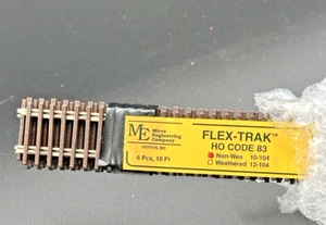 Micro Engineering HO Code 83 Flex-Trak 36" x6 Weathered Rails 18ft Total NIB - Picture 1 of 2