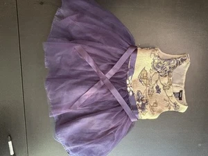 Zunie Girl's Size 4 Purple & White Tutu Dress (58) - Picture 1 of 8