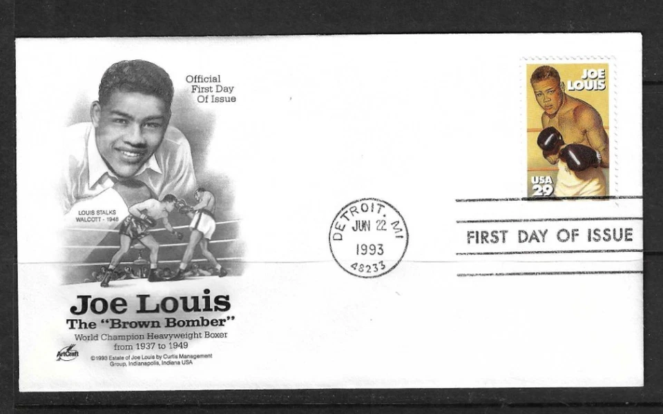 USA SC # 2766 Joe Louis FDC. Artcraft Cachet - Image 1 of 1