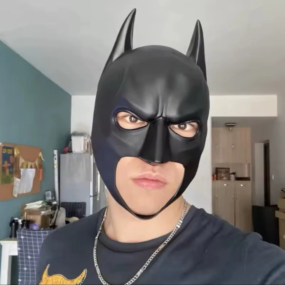 Batman Superhero Cosplay Party Halloween Latex Full Mask  - Image 1 of 4