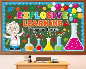 Science Bulletin Board Decorations Set Back to School Learning Scientific Pap... - Picture 1 of 7