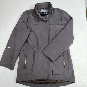 Tart Collections Cory Solid Anorak Midi Jacket Large Soft Plum Water Resistant L - Picture 1 of 10