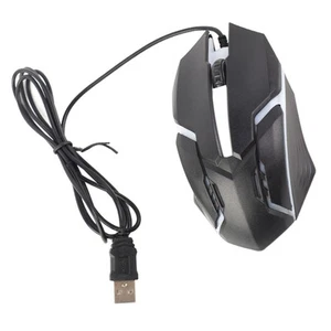 RGB Gaming Mouse 800/1200 DPI Sensitive USB Gaming Mouse Wired For Desktop Co CB - Bild 1 von 22
