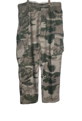 Cabelas Microtex Classic Pants Outfitter Camo Green Gray Men’s Size 38 Regular - Image 1 of 4
