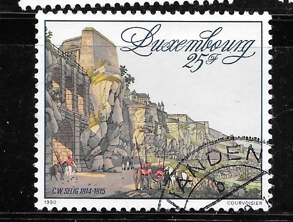 LUXEMBURGO SC#829 1990 FUERTE XF USADO CONMEMORATIVO ANTIGUO SELLO ÚNICO Foto 1 de 1
