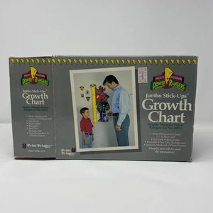 RARE VINTAGE - 1994 MIGHTY MORPHING POWER RANGERS JUMBO STICK-UPS GROWTH CHART - Picture 1 of 8