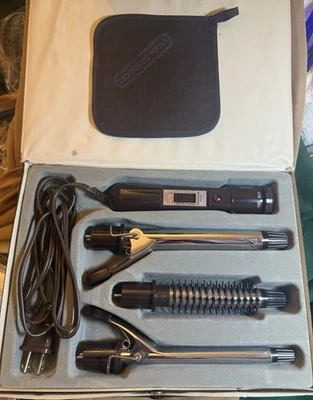 VTG Vidal Sassoon Professional Curling Iron With Attachments & Original  case - Image 1 of 4