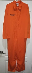 CONVICT JAILBIRD ORANGE JUMPSUIT HALLOWEEN COSTUME large men women 1 pc WHITEY - Picture 1 of 2