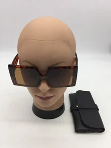 Louis Vuitton Trendy Tortoise Oversized Sunglasses Brown Lens - Picture 1 of 6