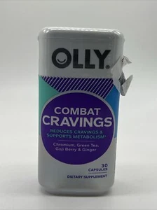 Olly COMBAT CRAVINGS Metabolismj Support green tea 30 capsules 7/26 COMBINESHIP - Picture 1 of 5